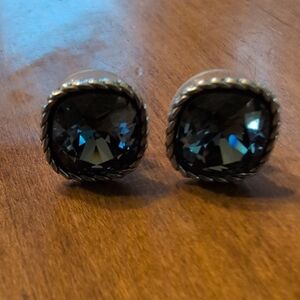 Elegant Blue Stud Earrings